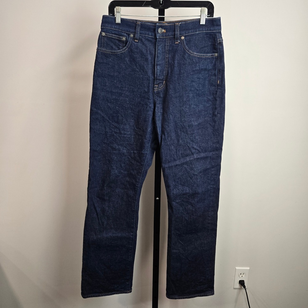Madewell 90s Straight Leg Jeans Dark Wash High Rise NM187 Womens 29 Classic